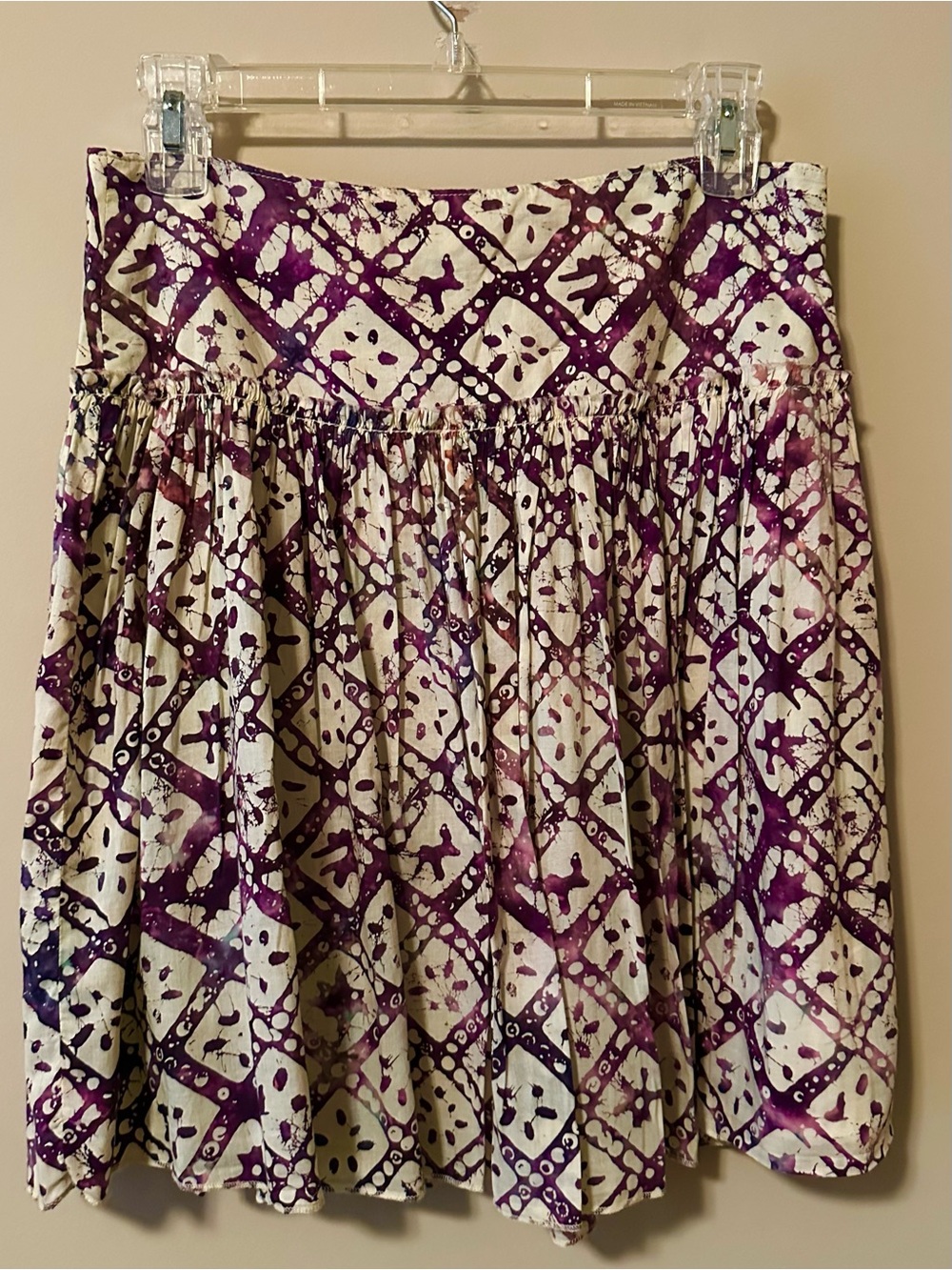 GAP Printed Purple and White Skirt - Picture 4 of 4